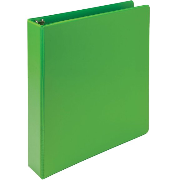 Plant-Based 1.5 Inch Durable Round Ring, Made in USA, View Binder, Eco-Friendly, USDA Certified Biobased, Single, Lime Green