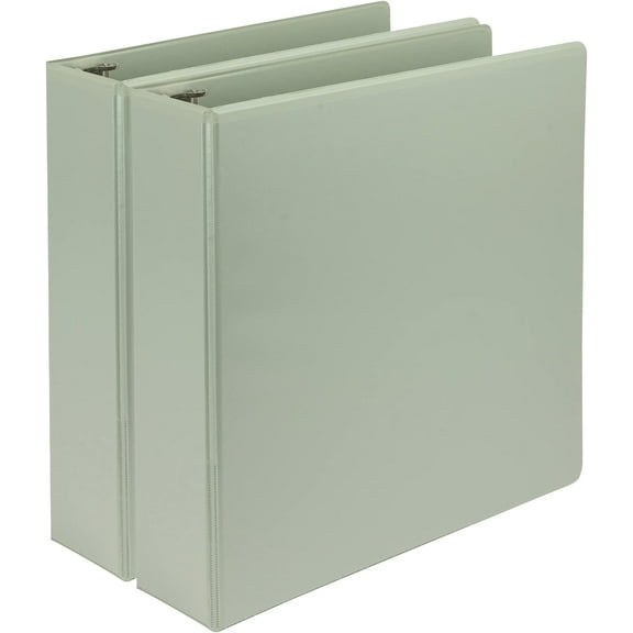 Plant-Based 2 Inch D-Ring, Made in USA, View Binder, Eco-Friendly, USDA Certified Biobased, Pack, Sage Green