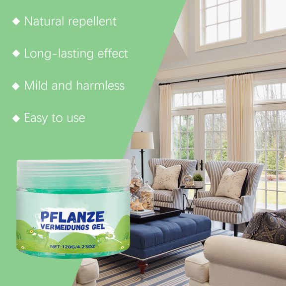 Plant-Based Insect Deterrent Gel – 120g Natural Formula for Skin Protection, Effective Bug Avoidance