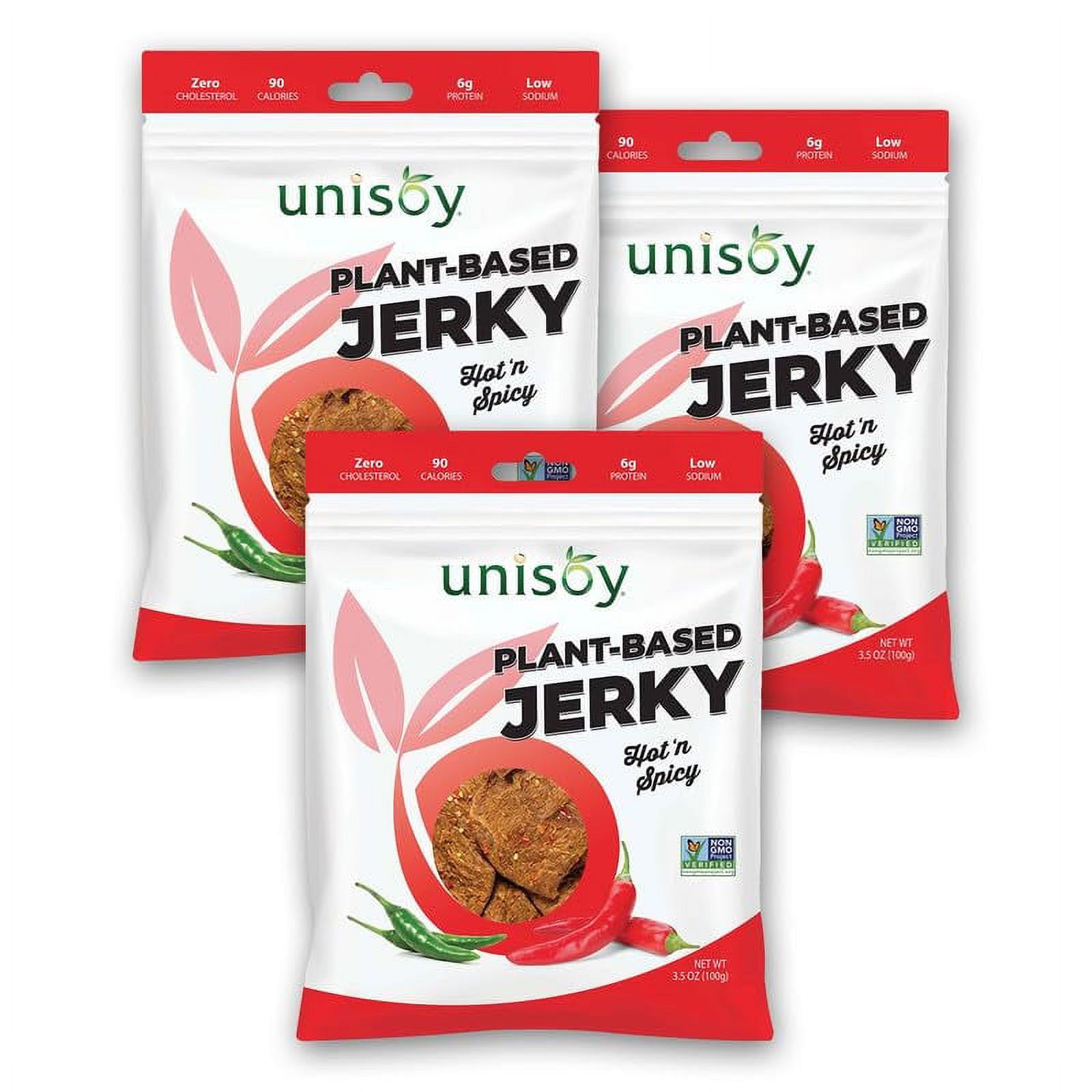 Plant Based Jerky Classic Hot ‘n Spicy, Vegetarian & VeganFriendly