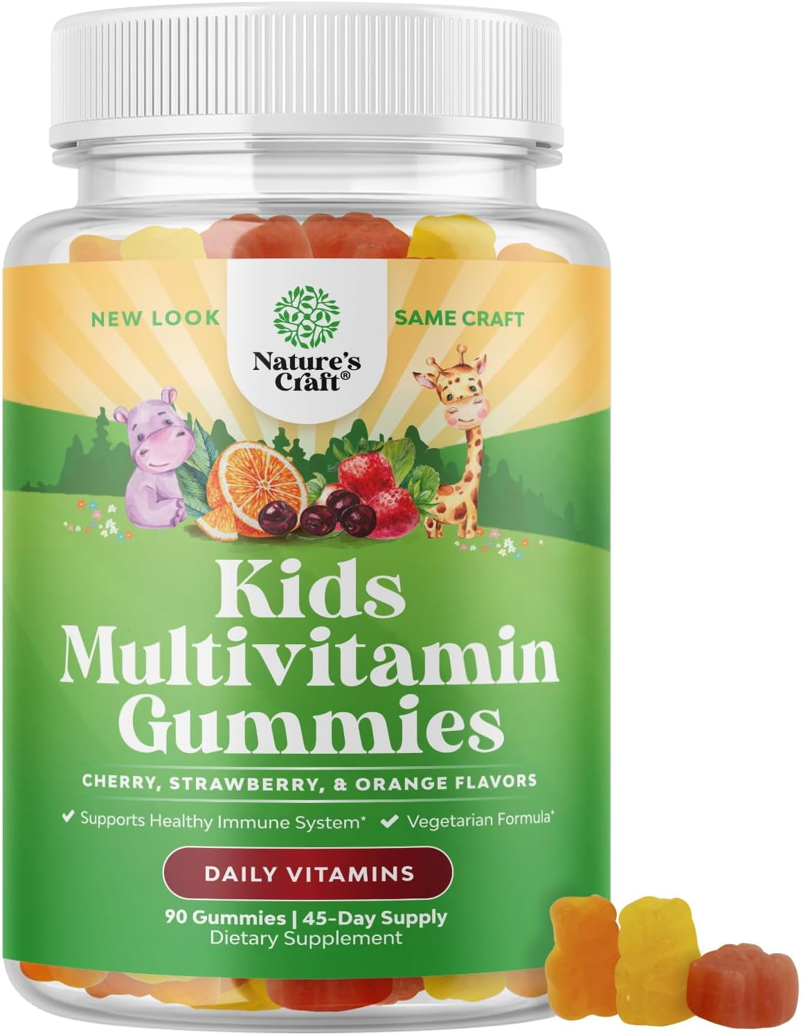 Plant Based Kids Multivitamin Gummies Multivitamins for Kids Immunity