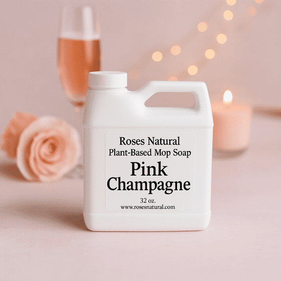 Plant-Based Mop Soap | Non-Toxic Floor Cleaner- Pink Champagne