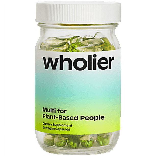 Wholier - Plant-Based Multivitamin, 60ct - Walmart.com