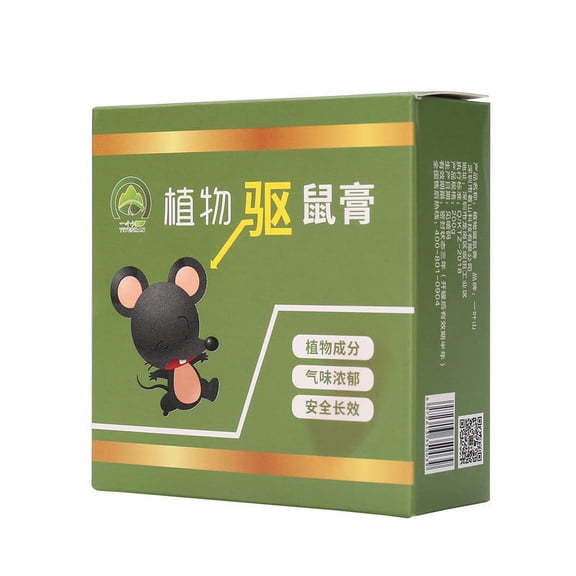 Plant Based Rodent Repellent Balm Natural Herbal Formula with Ventilated Metal Container for Long Lasting Indoor Outdoor Use