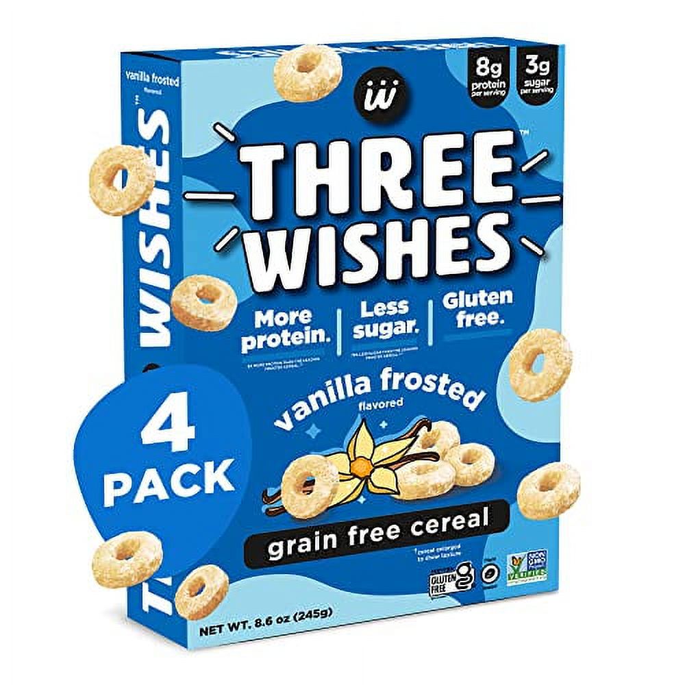 PlantBased and Vegan Breakfast Cereal by Three Wishes Frosted, 4