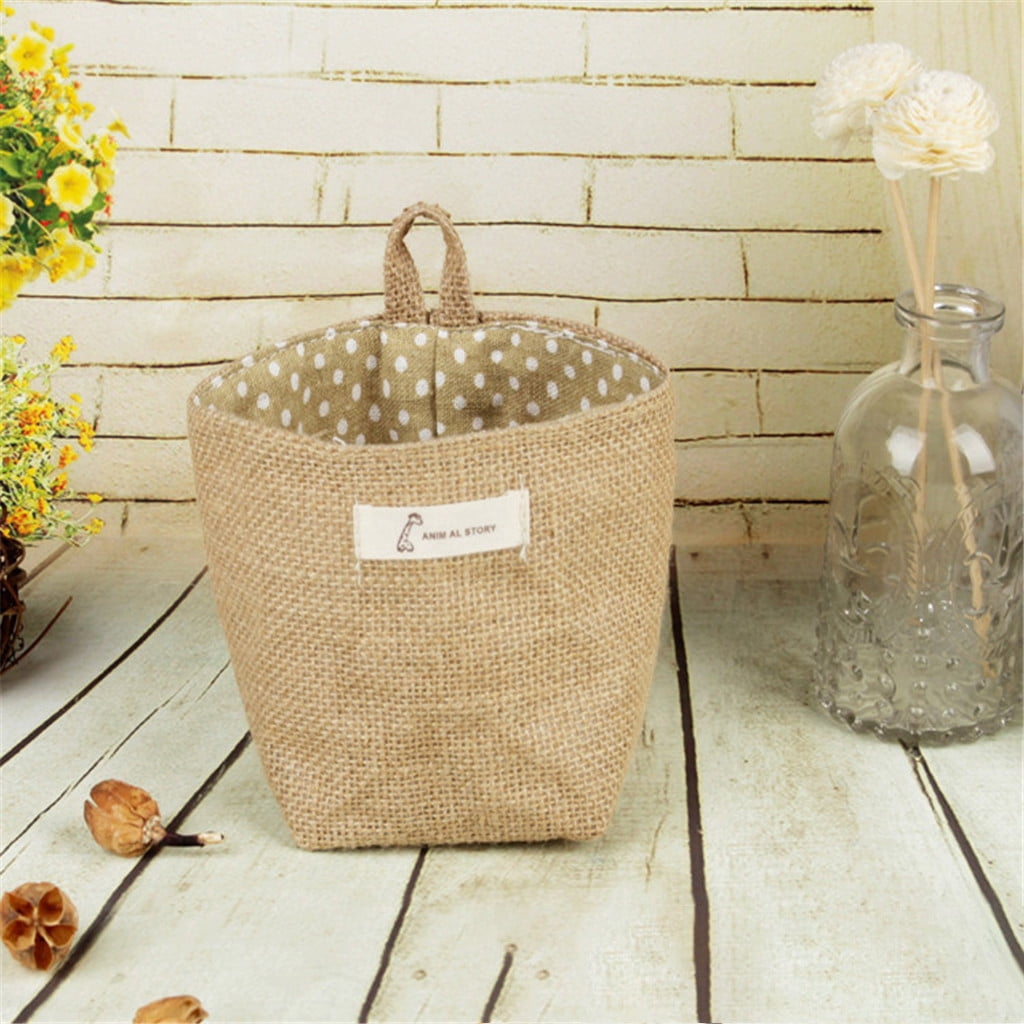 Plant Baskets Indoor Plants Pot Cover,Canvas Fabric Standing