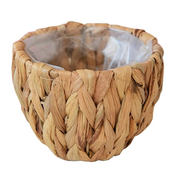 Plant Baskets for Indoor Plants,Bexikou Seagrass Flower Plant Pots Cover Storage Basket for Organizing,Small Woven Wicker Baskets for Plants, Flower