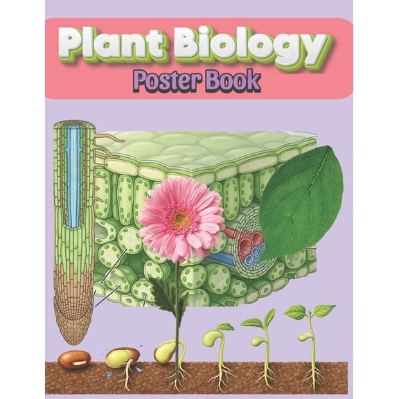 Plant Biology Poster Book: Clear Visual Charts for Structure, Reproduction, and Life Cycles, Help You Learn Faster and R, (Paperback)