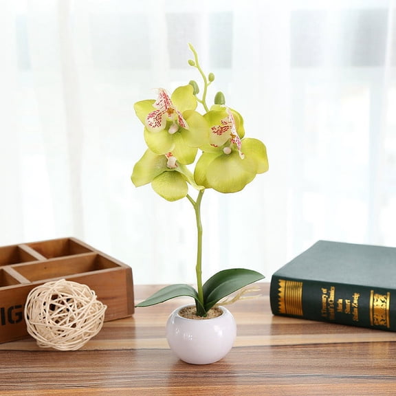 Plant Bonsai Indoor Butterfly Orchid Bonsai Plants Elegance Tranquilit, Artificial Butterfly Orchid Bonsai, Elegant Tranquil Plant Decor, Indoor Potted Flower Arrangement