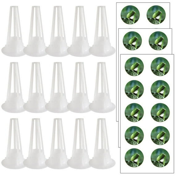 TABLZONE 50pcs Plastic Hydroponic Plant Growth Round Baskets for Gardening and Indoor Plant Cultivation