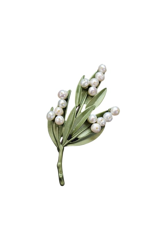 Plant Brooch Pin Clothing Jewelry Beautiful Accessory Leaf Pin Plant Badge Alloy Texture Suitable for Plant Enthusiasts