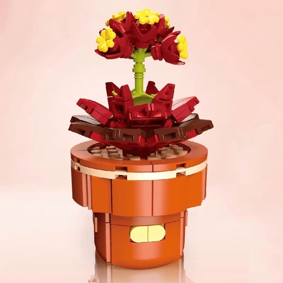 Plant Building Brick Kit - Black Prince by Wizardi F07N11-23-8(113)