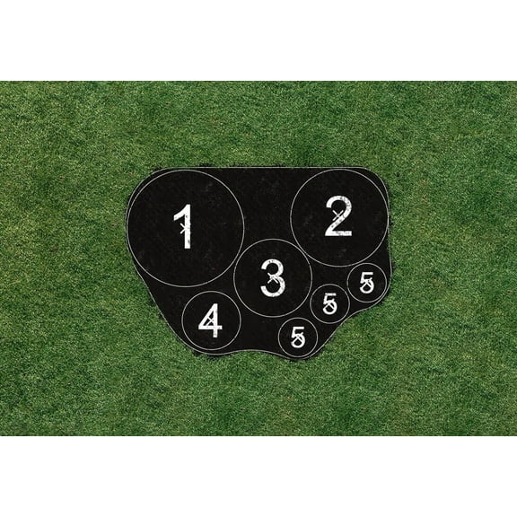 Plant By Number Small Accent Garden Landscape Fabric, Printed Design 7-ft x 5-ft