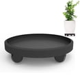 thumbnail image 1 of Plant Caddy 8 Inches, Heavy Duty Wheeled Planter Pallet, Plant Stand Pot Dolly, Deck Potted Plant Mover for Planter Flower Potted Display Indoor Outdoor, Load Capacity 110Lbs, Black, 1 of 6