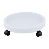 Plant Caddy with Wheels, Heavy Duty Flower Pot Support For Indoor And Outdoor Use Universal Wheel Mobile Tray Flower Bottom Pot Tray Roller Round Chassis Clearance