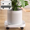 thumbnail image 1 of Plant Caddy with Wheels for Large Flower Pots – Plastic Rolling Plant Tray with Swivel Casters, Drainage and Water Catcher Base for Indoor Outdoor Use, 1 of 7
