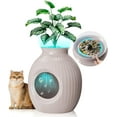 Plant Cat Litter Box with Smart Odor Removal System, Hidden Cat Litter