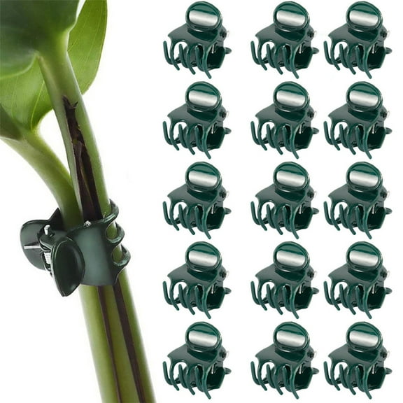 Plant Clips under $5! Yannianjz Orchid Flower Clips 20PCS 100PCS, Phalaenopsis Plant Support Stakes, Gardening Tool for Vines Stem Training, Green Plastic Branch Clips