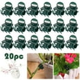 thumbnail image 1 of Plant Clips under $5! Yannianjz Orchid Flower Clips 20PCS 100PCS, Phalaenopsis Plant Support Stakes, Gardening Tool for Vines Stem Training, Green Plastic Branch Clips, 1 of 9