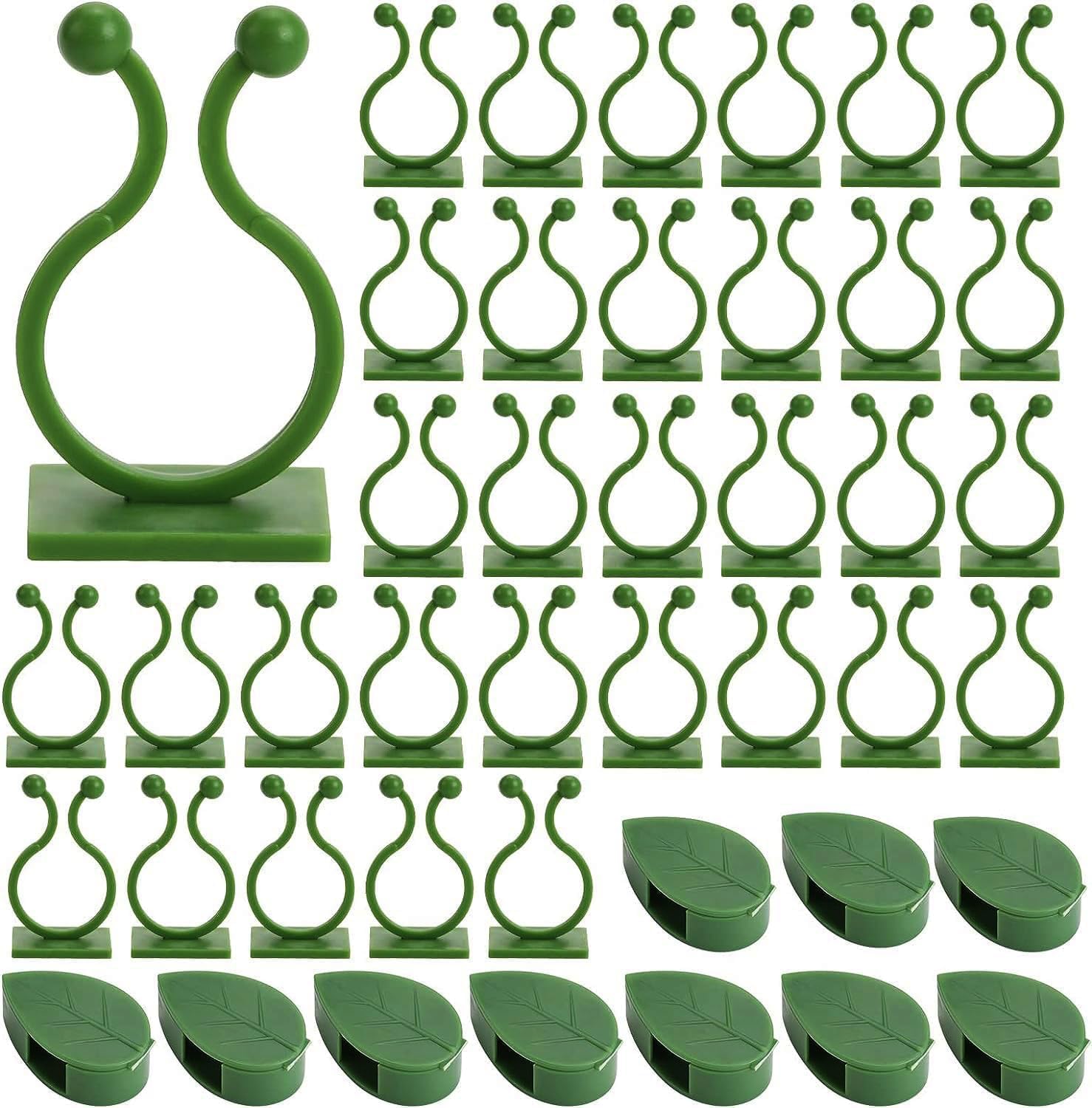 Plant Clips for Climbing Plants (60 Pcs) SelfAdhesive Plant Supports