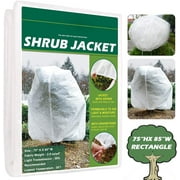 Fabulas Plant Cover Freeze Protection Frost Blanket for Plants Trees Shrubs-Reusable Shrub Covers Jacket with Zipper Drawstring