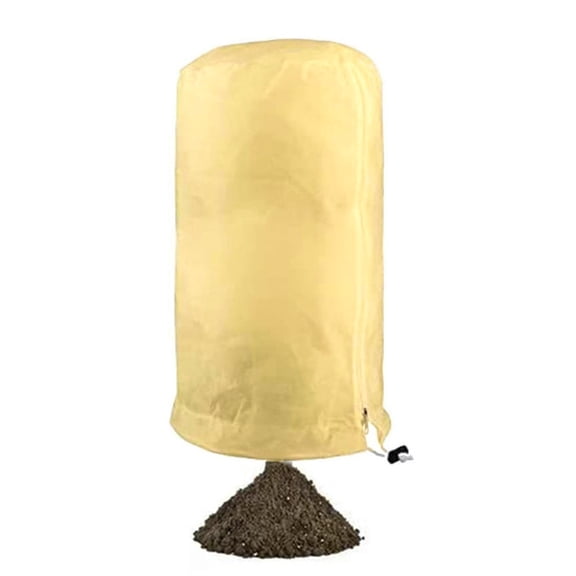 Plant Cover Freeze Protection Outdoor Plant Frost Cover with Zipper Drawstring