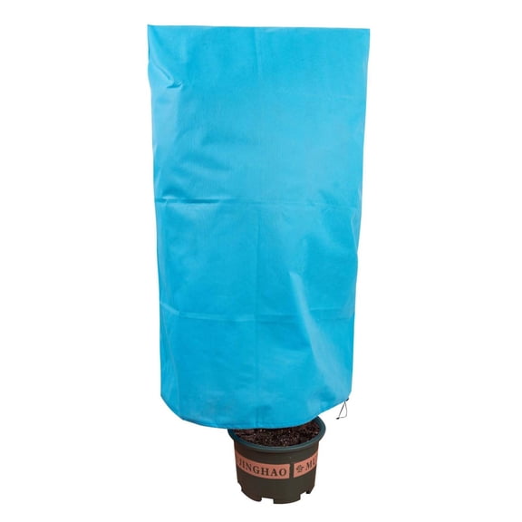Plant Cover,Plant Frost Protection Covers,Warm Cover Tree Shrub Plant Protecting Bag,Plant Covers Freeze Protection, Frost Covers with Zipper Drawstring, Plant Protection(Blue L 48*32IN)