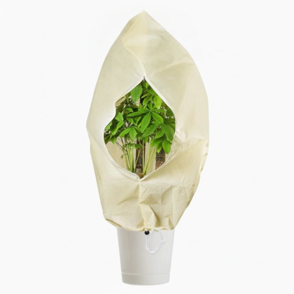 Plant Cover, Winter Frost Protection for Shrubs, Breathable Fabric Frost Blanket, Drawstring Design