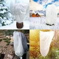 thumbnail image 1 of Plant Covers Freeze Protection, 1 Pack 32x40in White Frost Cloths Blankets with Drawstring Reusable Plant Covers,Frost Cloth Cold Freeze Protection Cover Bags Tree Freeze Blanket for Outdoor Plants, 1 of 6