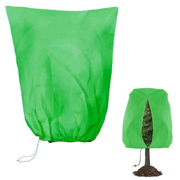 Plant Covers Freeze Protection, 23.6×31.4Inch Reusable Zipper-Drawstring Plant Jackets, Outdoor Plant Protectors
