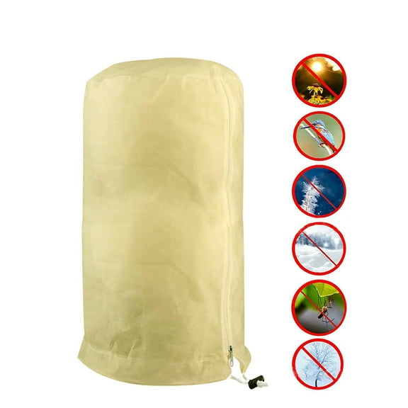 Plant Covers Freeze Protection 78" x 94", Frost Cloth Plants Jacket Drawstring Tree Cover for Outdoor Plants, Shrub Potted Plants Winter