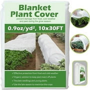 Plant Covers Freeze Protection, Floating Row Cover, Reusable Frost Cloth Blanket Floating Garden Fabric Plant Cover for Winter Frost Sun Pest Protection (10x33 ft 1.0oz)