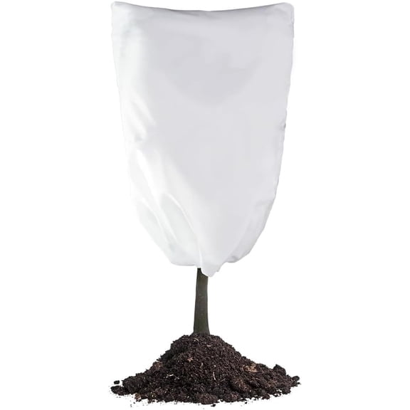 Plant Covers Freeze Protection Large Frost Cloth Blankets Thickened Winter Tree Covers with Zipper and Drawstring Non-Woven Fabric Reusable for Winter Outdoor Shrub Potted Plants 9 x 4 Ft 1pc