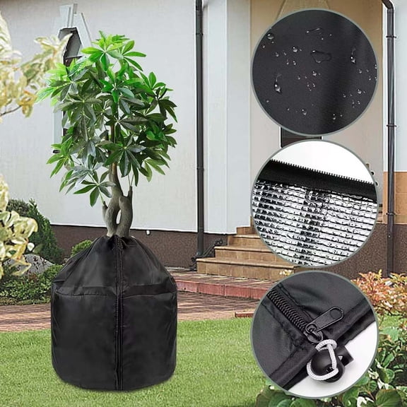 Plant Covers Freeze Protection Shrub Tree Plant Protection Frost Cloth Wraps Blanket Freeze Bags For Winter Garden Potted Plants
