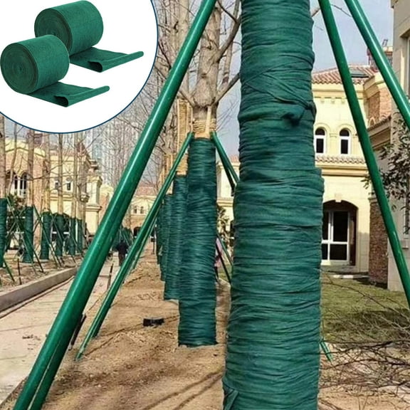 Plant Covers for Freezes Protection 65FT Non-Woven Frost Blanket | Reusable Garden Fabric Crop Cover for Vegetables Fruit Trees | Cold Weather Barrier, Breathable Green, 12x2000cm