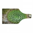 thumbnail image 1 of Plant Cutting Board, National Flower of Lesotho South of Africa Aloe Polyphylla Spinning Spiral Aloe Vera, Tempered Glass Cutting and Serving Board, Wine Bottle Shape, Multicolor, by Ambesonne, 1 of 1