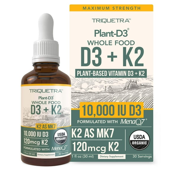 Triquetra Health Plant-D3 + K2 10,000 IU D3 Strength