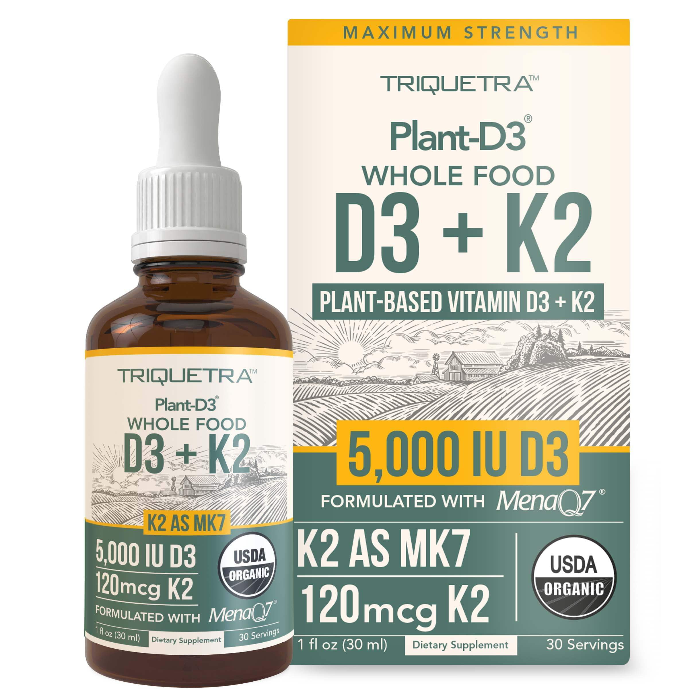 Triquetra Health Plant-D3 + K2 5,000 IU D3 Strength
