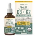 thumbnail image 1 of Triquetra Health Plant-D3 + K2 5,000 IU D3 Strength, 1 of 7