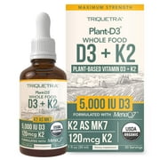 Triquetra Health Plant-D3 + K2 5,000 IU D3 Strength