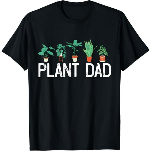 Plant Dad Potted Plant Lover Men's Gardening Plant Guy T-Shirt