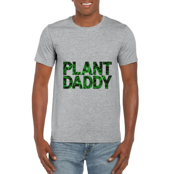 Plant Daddy Fresh Green Leaves Houseplant Gardener Funny T-Shirt, for men & women, up to size 5XL