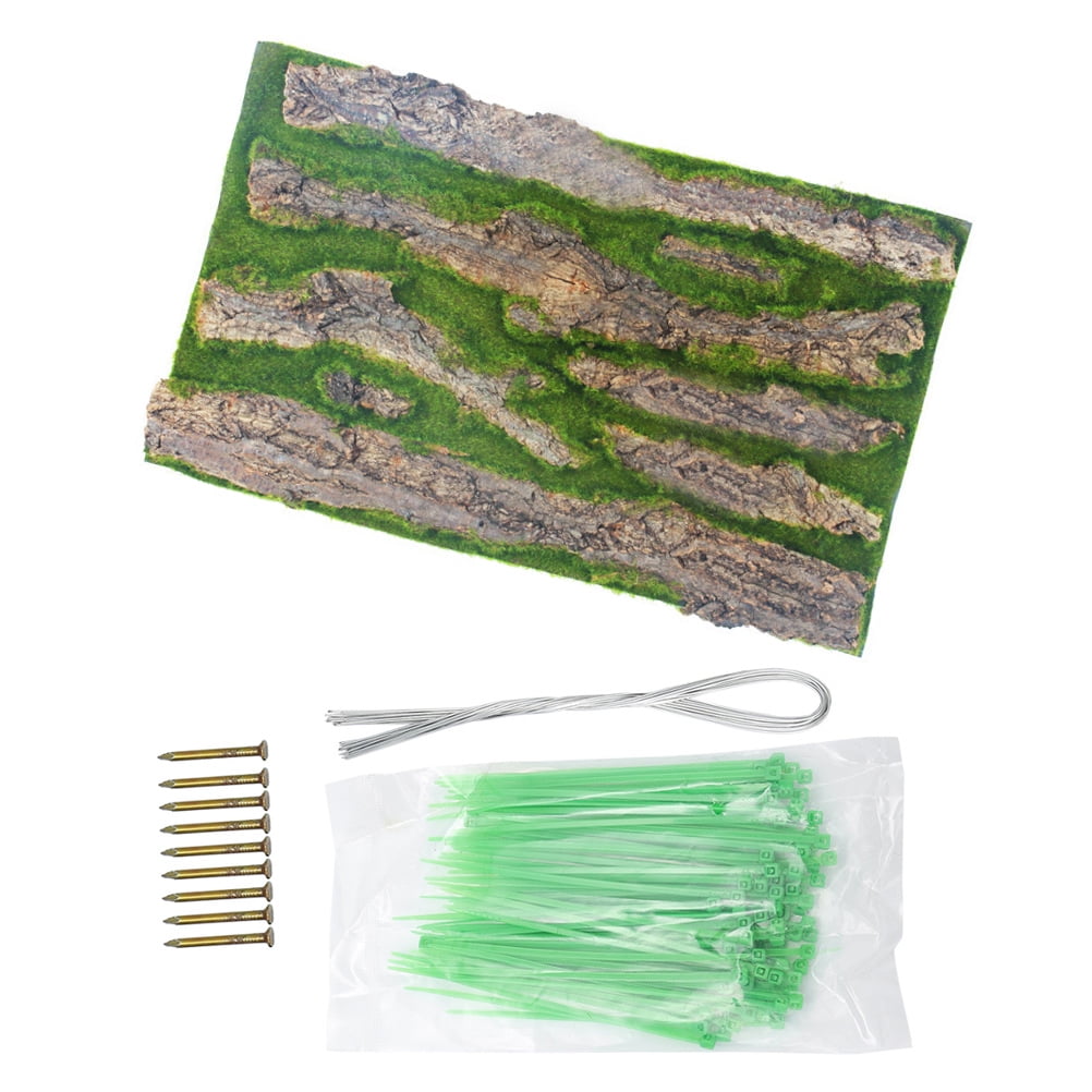 Guichaokj Plant Decor Animal Cork Terrarium Background Reptile Turtle