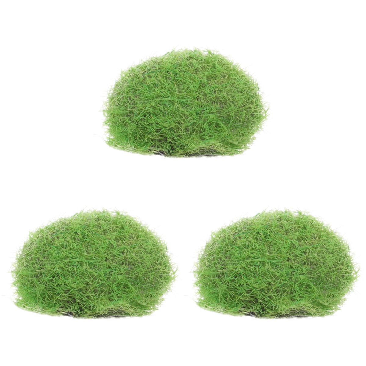 Plant Decor Moss Ball 3 Count Safemend Efuy Security Resin Pebble Fake