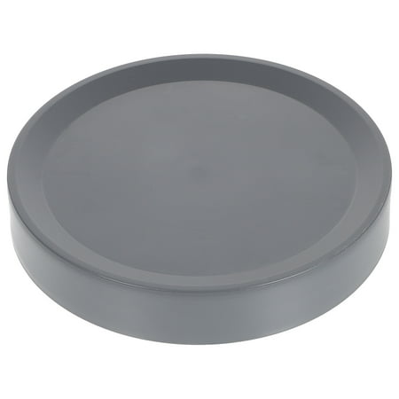 Tineasur Dark Grey Plastic Rectangular Mobile Flower Pot Tray for Indoor Outdoor Gardening