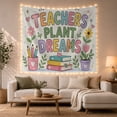 thumbnail image 1 of Plant Dreams With Books And Pencils, Inspirational Illustration Style for Classroom Decor Fans, School Wall Art, Back To School Gift Tapestry Wall Hanging for Classroom and Office, 1 of 7