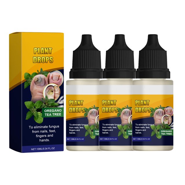 Plant Drops, Plant Drops for Nails Care,Tea Tree and Oregano Oil for