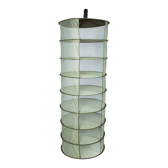 ifundom Foldable Multi-Layer Herb Drying Rack with Steel Frame, Olive Green Mesh for Indoor & Outdoor Air-Dried Herbs and Plants