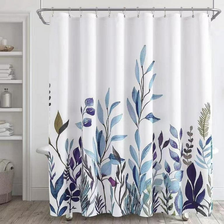 Plant Eucalyptus Shower Curtain Floral Leaf Spring Shower Curtain