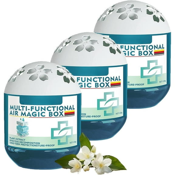 Plant Extract Air Purifying Magic Box | Automatic Dust Removal & Freshener for Bedroom, Closet, Office & Pet Areas(LR 3 PCS)